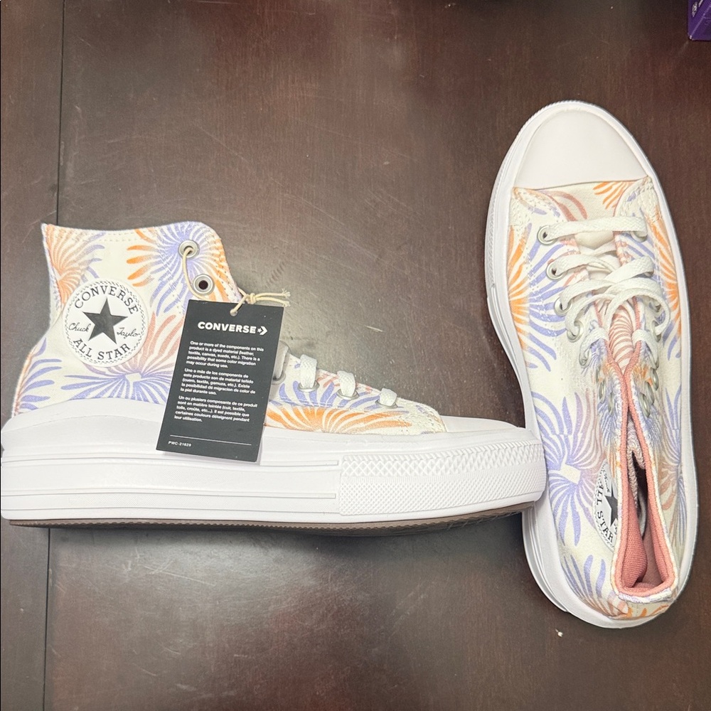 Converse Women's Pastel Floral High-Top Platform Sneakers